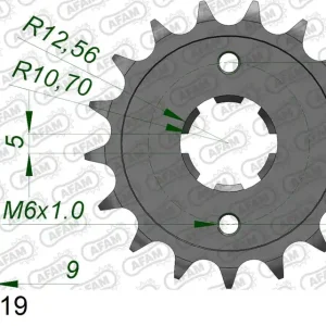 Pignone AFAM 21304-19 passo 428 YAMAHA XT 350 1985 -1998 Occasione