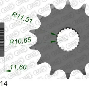 Novità Pignone AFAM 21307-14 passo 520 YAMAHA TT 250 R 1993 -1999