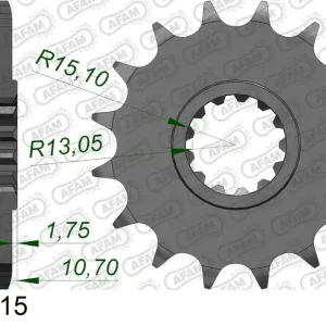 Pignone AFAM 21607-15 passo 525 YAMAHA XTZ 700 TENERE 2022 Consegna Rapida