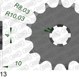 Pignone AFAM 22205-13 passo 428 HYOSUNG GV 125 AQUILA 2001 -2010 Più Venduto