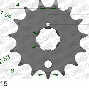 Popolare Pignone AFAM 24401-15 passo 530 KAWASAKI Z 400 1979