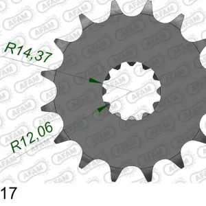 Più Venduto Pignone AFAM 24601-17 passo 530 KAWASAKI ZZR 1100 ZX 1100 1993 -2001