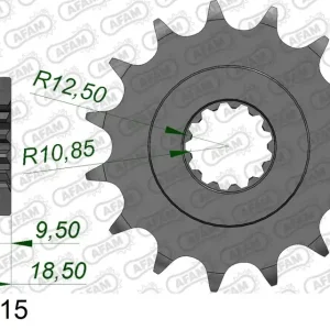 Pignone AFAM 24603-15 passo 520 KAWASAKI Z 750 R 2011 -2012 Acquista Ora