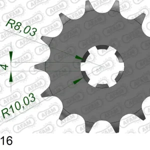 Vendita Finale Pignone AFAM 28200-16 passo 428 YAMAHA DT 125 MX 1978 -1991