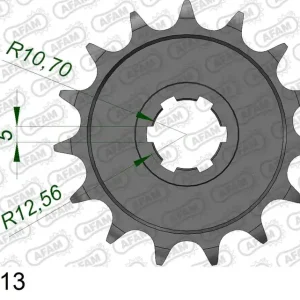 Ultimissimo Modello Pignone AFAM 30300-13 passo 520 KAWASAKI KDX 200 1984 -1985