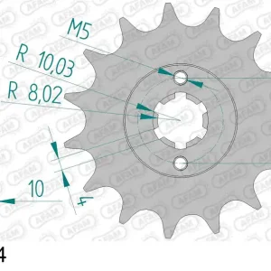 Pignone AFAM 46203-14 passo 520 CAGIVA 125 MITO 1990  -2010 Must-Have