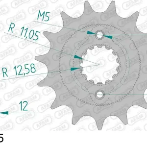 Prezzo Ridotto Pignone AFAM 46604-15 passo 525 CAGIVA 900 IE CANYON 1998 -2000