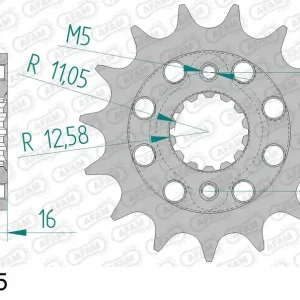 Soddisfatti O Rimborsati Pignone AFAM 52610-15 passo 520 DUCATI 800 MONSTER 2003  -2004
