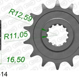 Pignone AFAM 52613-14 passo 525 DUCATI 749 DARK 2004  -2006 Ordina Subito
