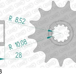 Consegna Rapida Pignone AFAM 58201-13 passo 520 GILERA 125 FREESTYLE 1991  -1993