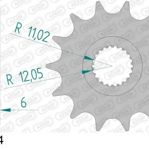 Prezzo Conveniente Pignone AFAM 61400-14 passo 520 CAN AM DS 450 2008 -2012