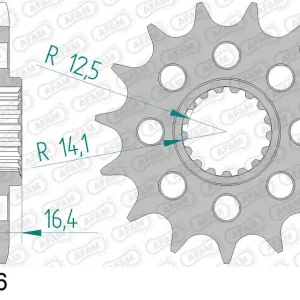 Promo Stagionale Pignone AFAM 61800-16 passo 525 KTM 990 ADVENTURE ABS 2006 -2012