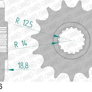 Pagamento Sicuro Pignone AFAM 61801-16 passo 525 APRILIA RSV4 1000 APRC R 2012 -2013