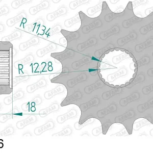 Quantità Limitata Pignone AFAM 70600-16 passo 520 LAVERDA 750 FORMULA 1998 -1999