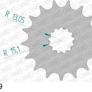 Pignone AFAM 88800-19 passo 530 TRIUMPH 1050 GT SPRINT ABS 2010  -2016 Compra Adesso