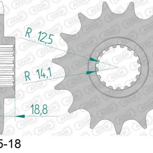 Compra Oggi Stesso Pignone AFAM 61600NR-16 Passo 525 Con Gomma Antirumore APRILIA ETV 1000 CAPONORD RALLY 2001  -2009