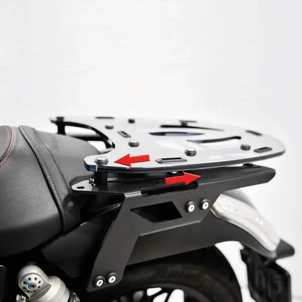 Saldi ISOTTA Portapacchi posteriore fumé chiaro IN PMMA Per Moto Guzzi Audace - PP93-FC
