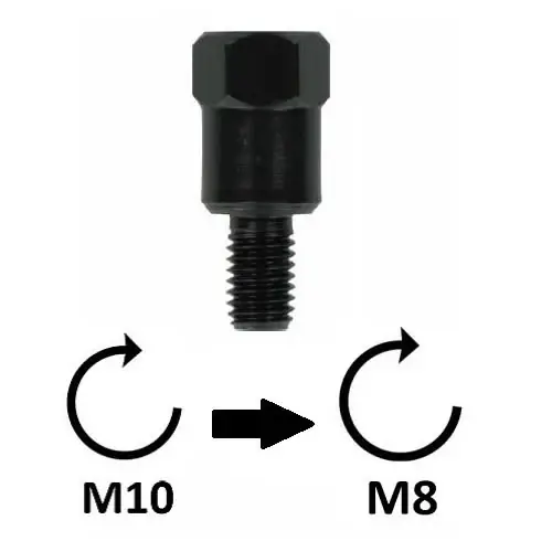 Soddisfatti O Rimborsati Adattatore Specchio - M10x1,25 DX (superiore) > M8x1,25 DX (inferiore)