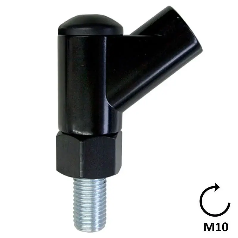 Compra Adesso Adattatore Specchio Retrovisore PEUGEOT 125/500cc - Nero, M10 Destro