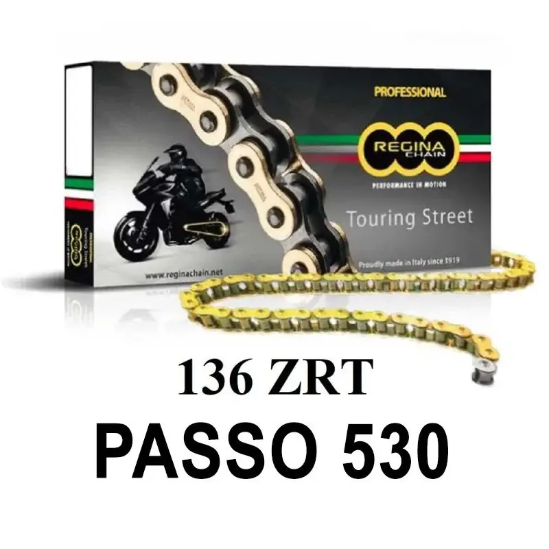 Nuovo Arrivo REGINA Catena 136ZRT 124 maglie passo 530 - Oro