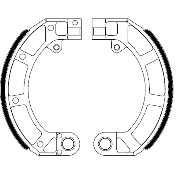 Ganasce Freno FERODO ECO FSB891A Posteriore per PIAGGIO VESPA 50 50 1967 - 1982 Nuovo Arrivo