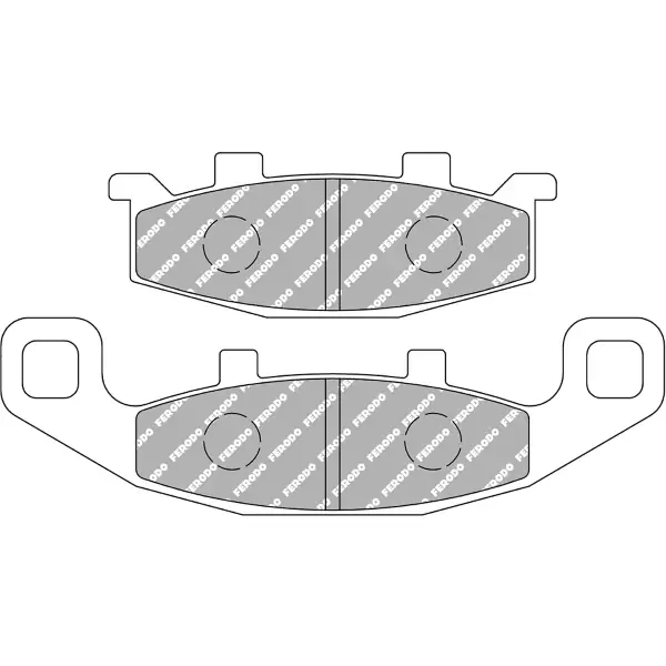 A Buon Prezzo Pastiglie Freno Ferodo Sinter Grip Road FDB481ST Anteriore per KAWASAKI ER-5 A1-A4 500 1997 - 2000