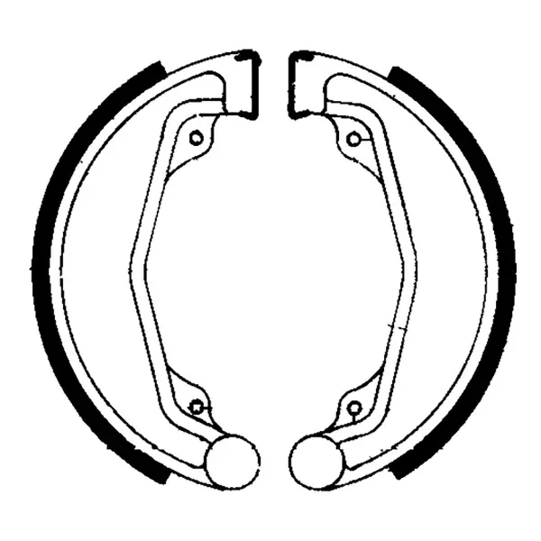 Popolare Ganasce Freno FERODO FSB749 Posteriore per HONDA CB 200 B DISC 200 1974 - 1976