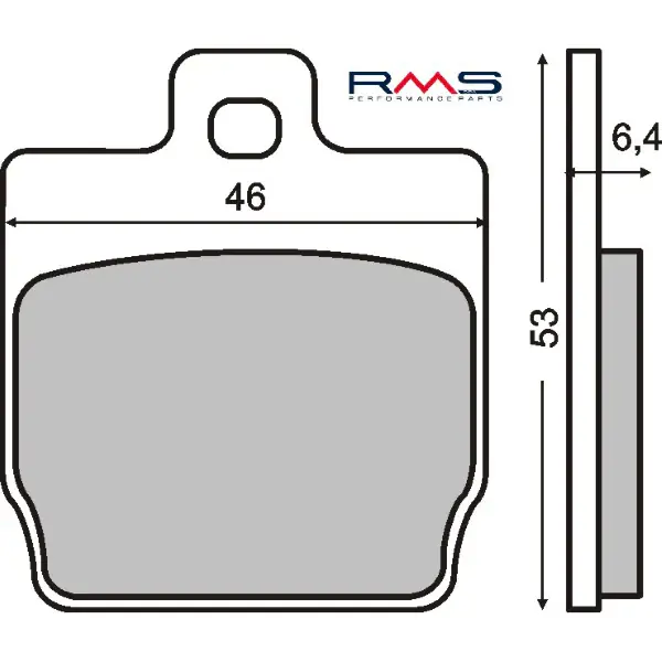 Pastiglie Freno RMS Organiche Mbk Nitro 50cc Posteriore per YAMAHA EW SLIDER 50 2000 - 2002 Saldi
