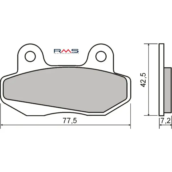 A Buon Prezzo Pastiglie Freno RMS Organiche Honda Wave 110cc Anteriore per BETA MINICROSS 150 R150 150 2010 - 2014