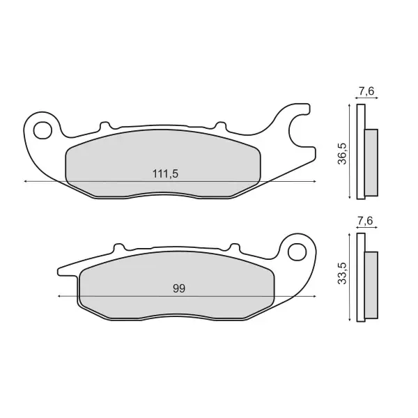 Bestseller Pastiglie Freno RMS Organiche Honda CBR 125R Anteriore per HONDA CBF 125 M 125 2009 - 2016