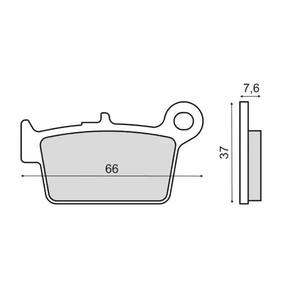 Pastiglie Freno RMS Organiche Beta Alp 125cc Posteriore per BETA ALP 125 125 2006 - 2014 Ultime Pezzi