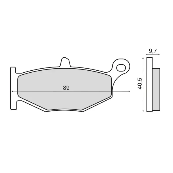 Pastiglie Freno RMS Organiche Suzuki GSX-R 600 Posteriore per SUZUKI GSR600 K6-L0 600 2006 - 2010 Occasione