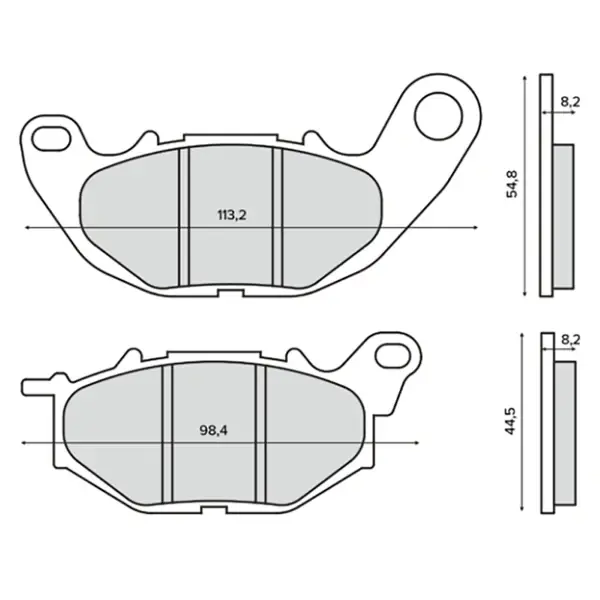 Reso Gratuito Pastiglie Freno RMS Organiche Yamaha 250cc per YAMAHA MT-03 320 A ABS 320 2016 - 2017