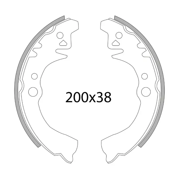 Serie ganasce freno posteriore RMS Piaggio Porter 1.0 per PIAGGIO PORTER 1000 1992 - 1998 Promozione