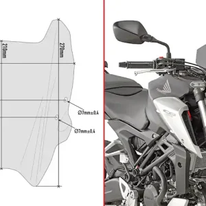 GIVI CUPOLINO HONDA CB125R FUMÉ '18CB300R (18 Miglior Prezzo