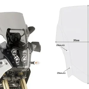 Spedizione Espresso GIVI CUPOLINO YAMAHA TENERE' 700'19FUME'
