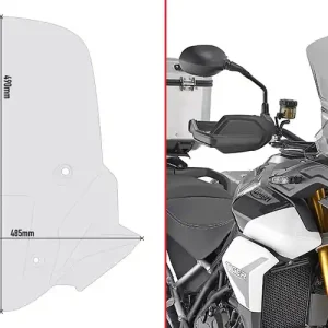 Esclusivo GIVI CUPOLINO TRIUMPH TIGER 900 FUMÈ2020