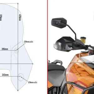 Direttamente Dal Produttore GIVI CUPOLINO KTM 1190 ADV. - ADV.R(2013)