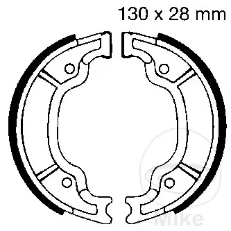 Professionale EBC Ganasce freno per Yamaha TT 600 1985-1995