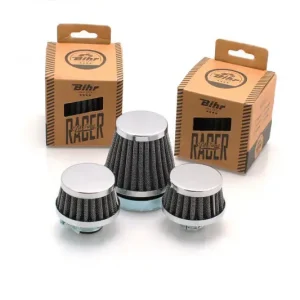 Acquista Ora Filtro sportivo a cono V PARTS Vintage Series, cromato, Ø45?mm, 83mm lunghezza