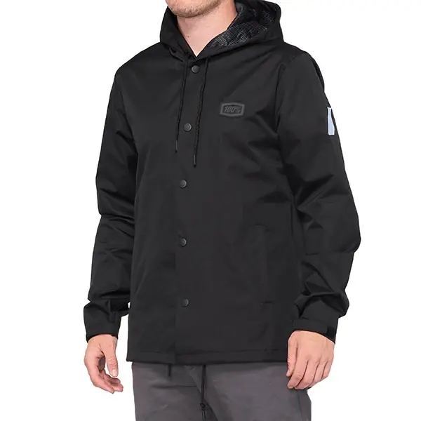 GIUBBINO CON CAPPUCCIO 100% APACHE BLACK (TAGLIA S) Esclusivo