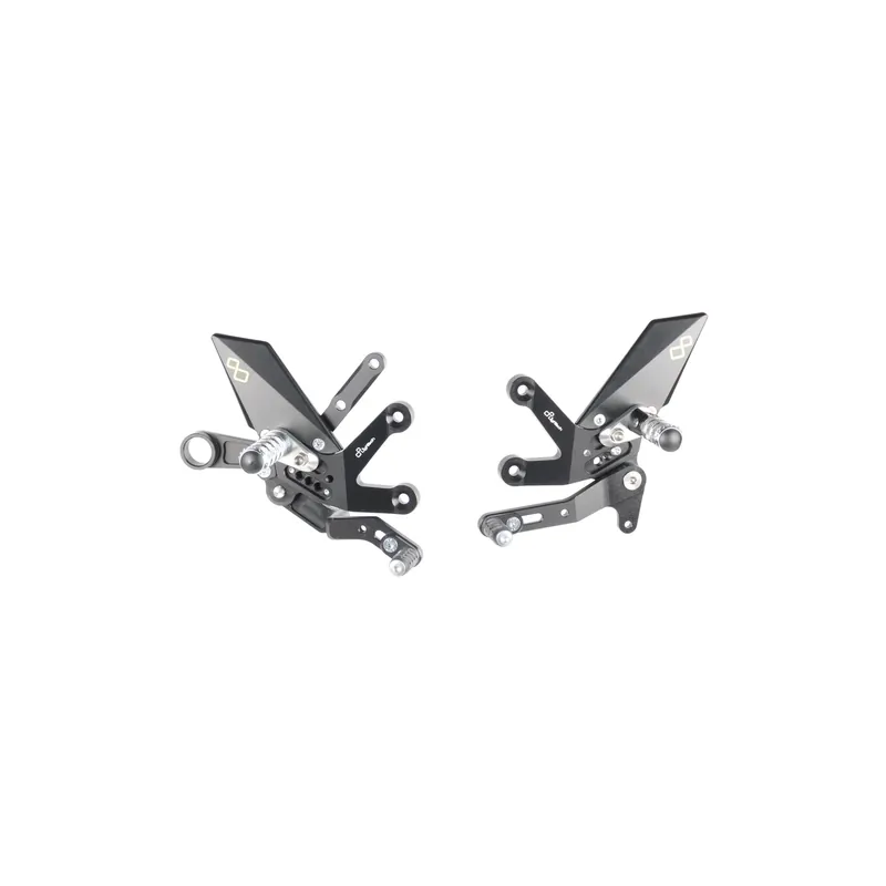 LIGHTECH Pedane Regolabili Con Poggia Piedi Fissi per Suzuki GSX-S1000 2015 Compra Oggi Stesso