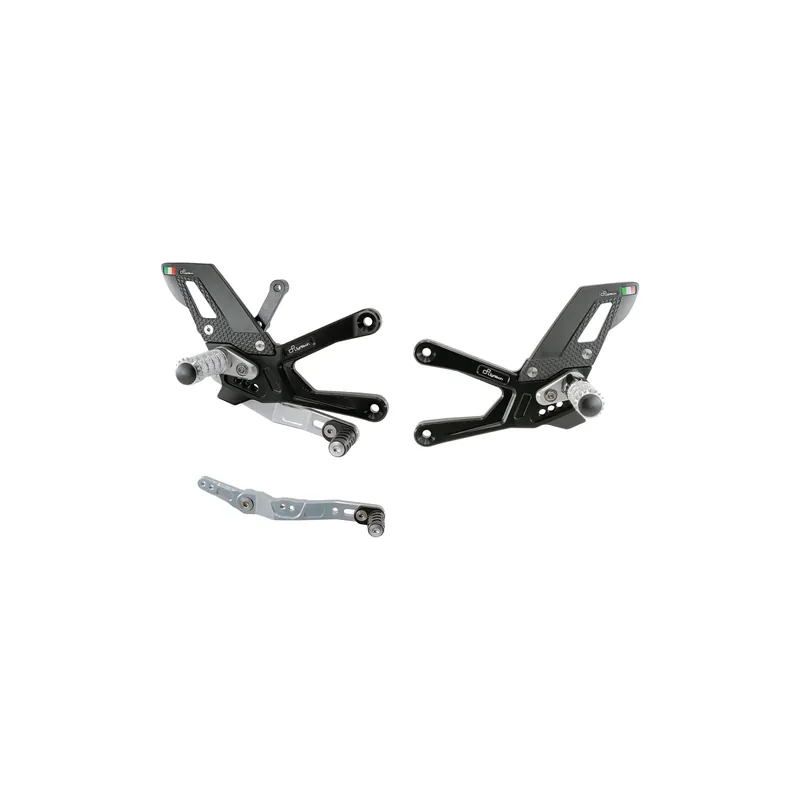 Occasione Imperdibile LIGHTECH Pedane Regolabili Con Poggia Piedi Fissi per Yamaha R1 2015