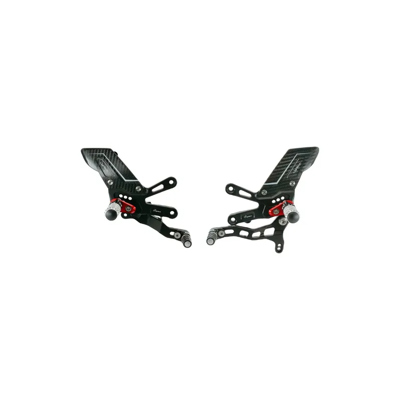 LIGHTECH Pedane Regolabili R Version , Cambio Rovescio per Aprilia RSV4 2018 Saldi