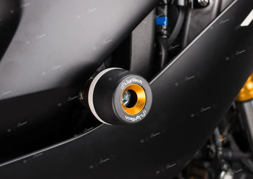 LIGHTECH Kit Protezioni Telaio Ammortizzate per Yamaha MT-10 2016 - 2017 - 2015 - 2015 Spedizione Espresso