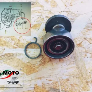 Offerta Limitata TESA CINGHIA COMPLETO DI MOLLA, PIASTRINA,  PERNO, PULEGGIA E ANELLO PER APE