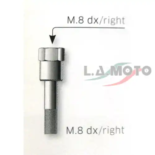 BULLONE ATTACCO ADATTATORE PINZA ZINCATO PER SPECCHIO VESPA 80-125-150-200- MODELLI VARI Spedizione Gratuita