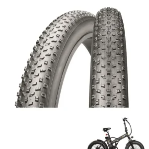 Prezzo Basso COPPIA COPERTONE FATBIKE TACCHETTATO 20×4.00