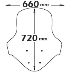 PARABREZZA ISOTTA CLS3425 CLASSIC PER YAMAHA N-MAX 125 2015>2020 – 155 2017>2020 Esclusivo