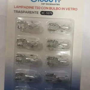 Bestseller SET 10 LAMPADINA TUTTO VETRO TRASPARENTE 12V 2W